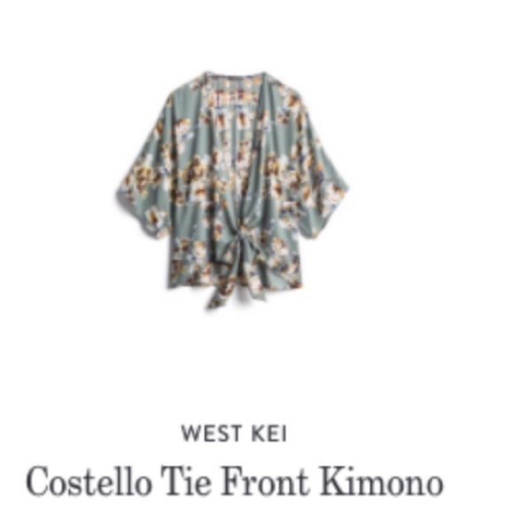 West Kei Costello Tie Front Kimono - Picture 7 of 7